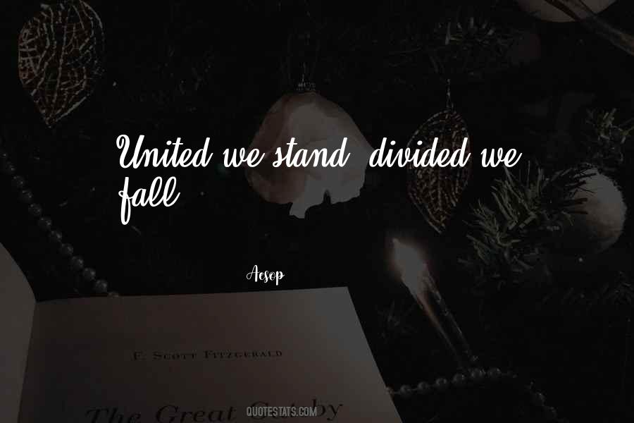 United We Stand Divided We Fall Quotes #1304164