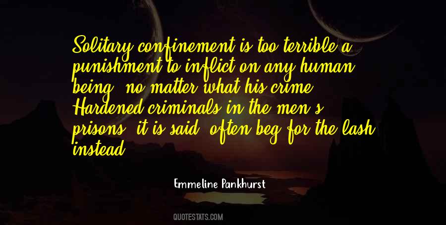 Quotes About Solitary Confinement #1529305