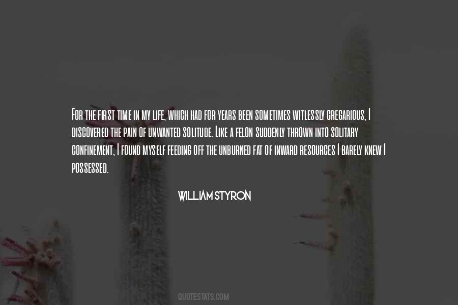 Quotes About Solitary Confinement #179366