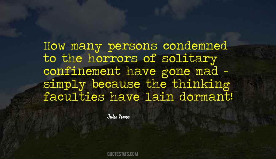 Quotes About Solitary Confinement #410797