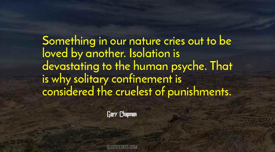 Quotes About Solitary Confinement #664571