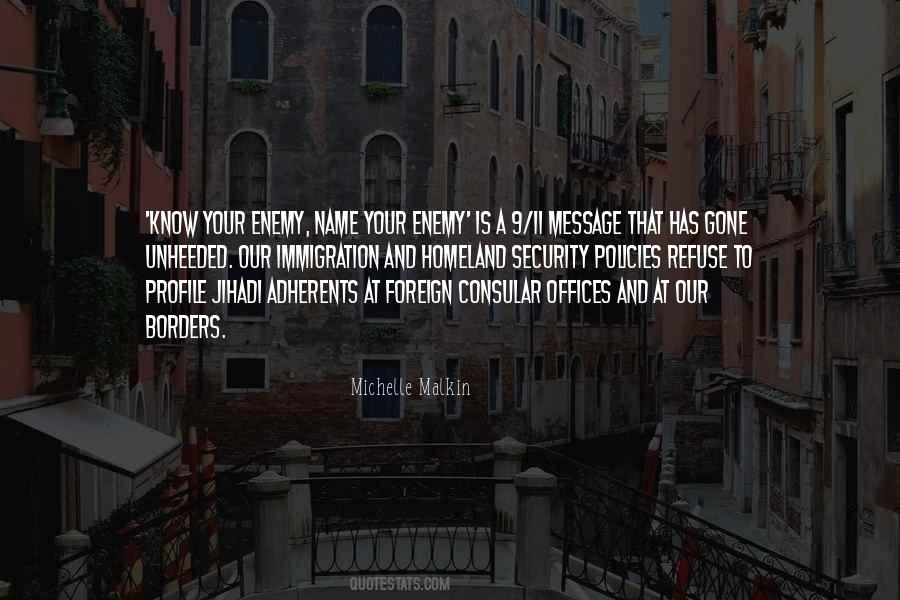 Quotes About Know Your Enemy #160494