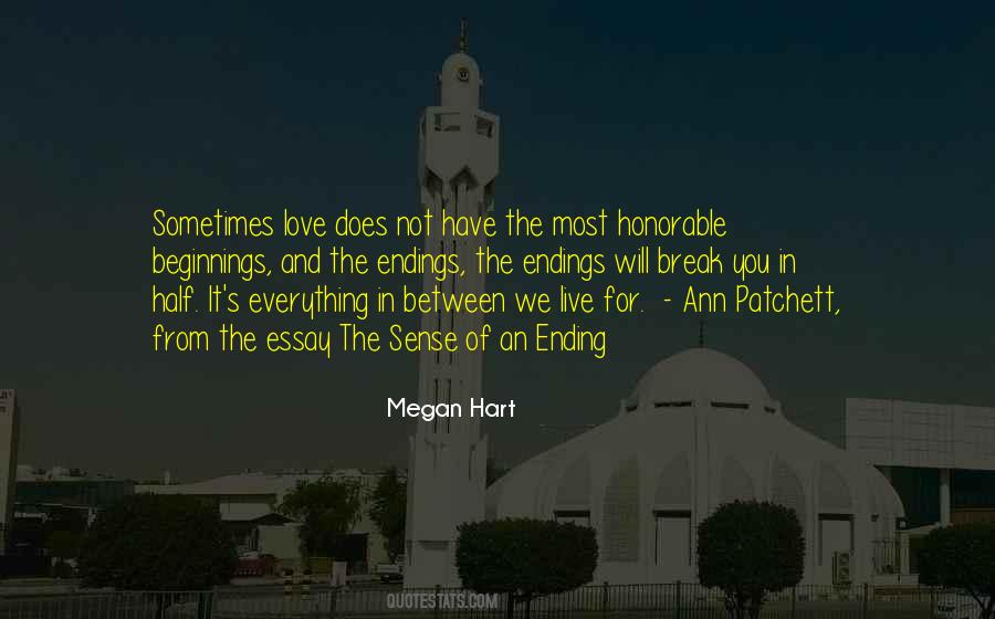 Love S Ending Quotes #144850