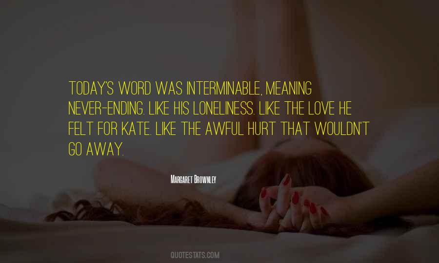 Love S Ending Quotes #1600986