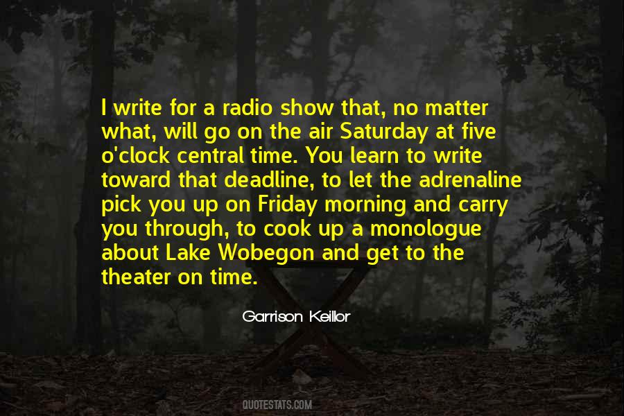 Morning Theater Quotes #459412