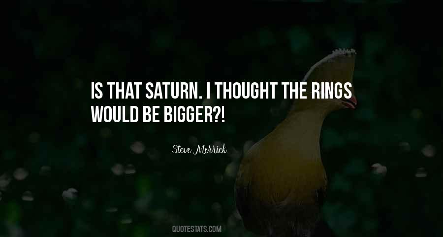 Quotes About Saturn's Rings #612168