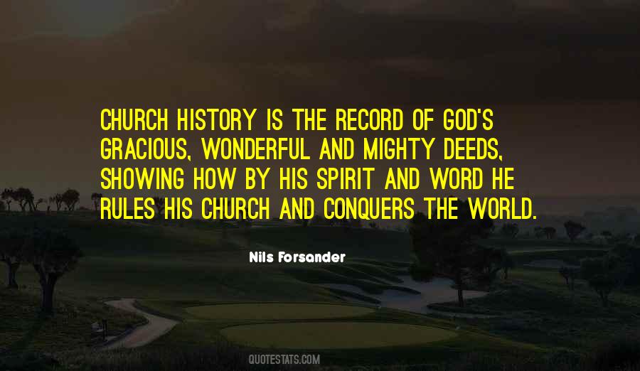 Quotes About Church History #1321145