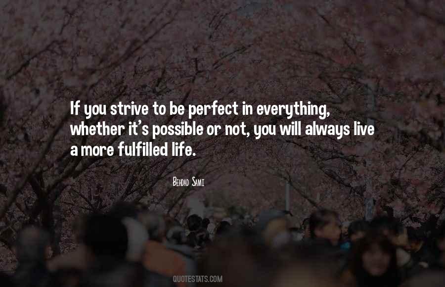 Quotes About A Perfect Life #45915