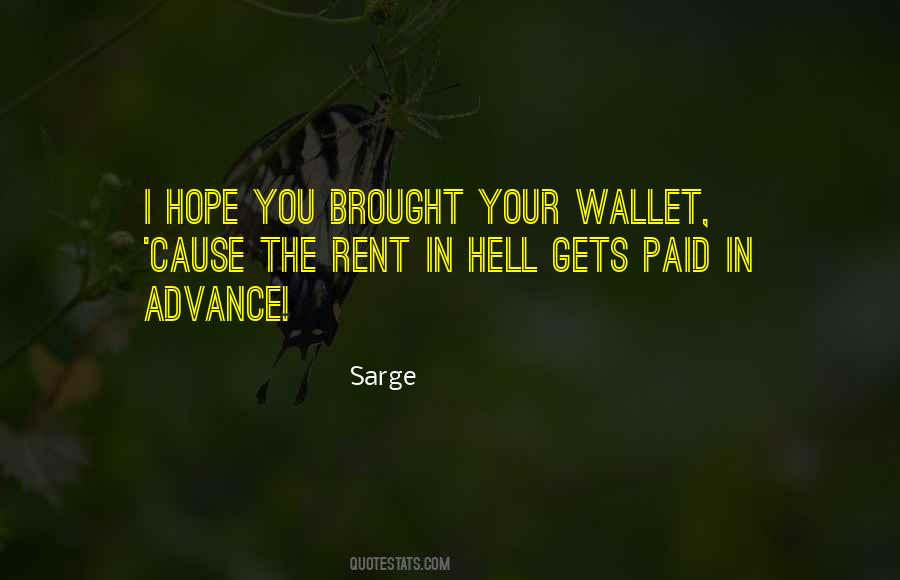 Your Wallet Quotes #1394394