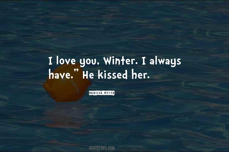 Quotes About Winter Love #387481