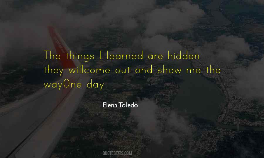 Quotes About Hidden Things #102360