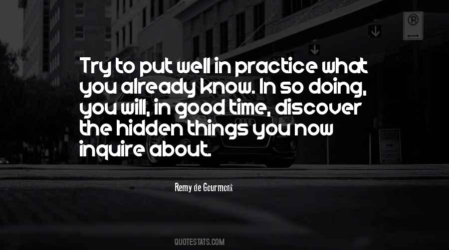 Quotes About Hidden Things #1710259