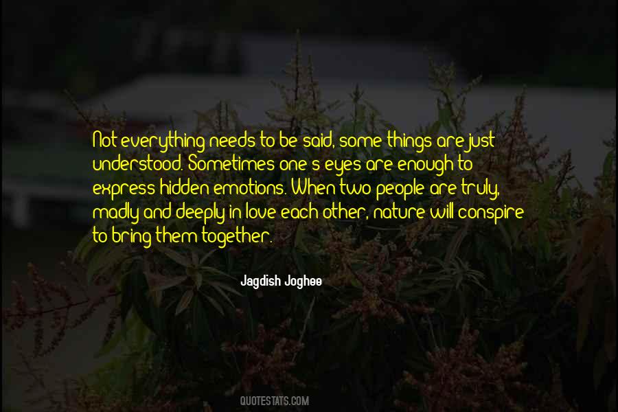 Quotes About Hidden Things #495958