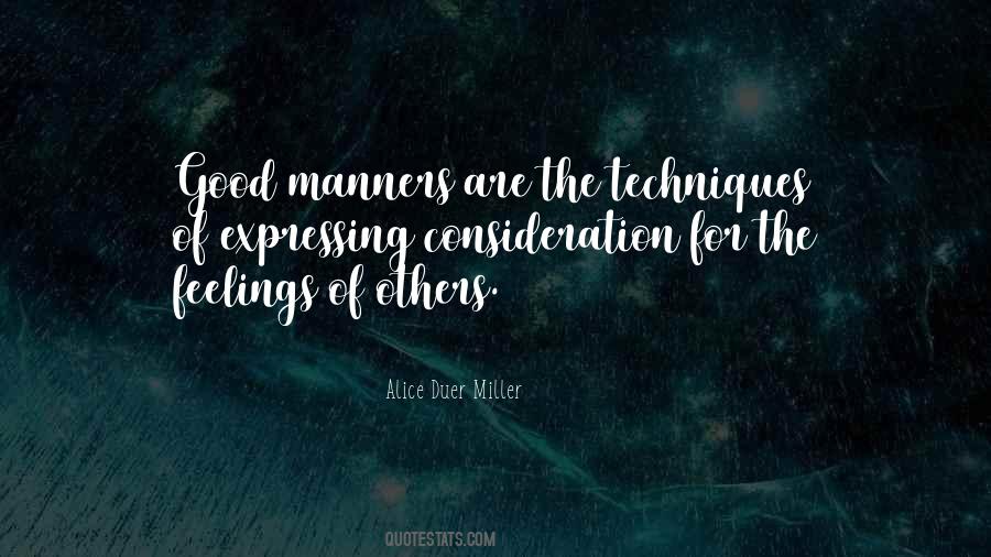Quotes About Manners And Consideration #1127466
