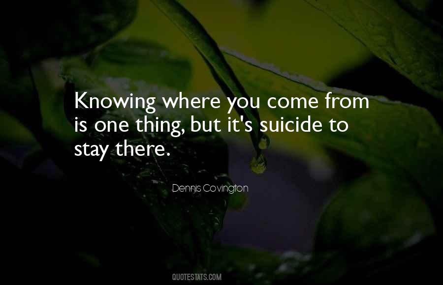 Where You Come Quotes #892946