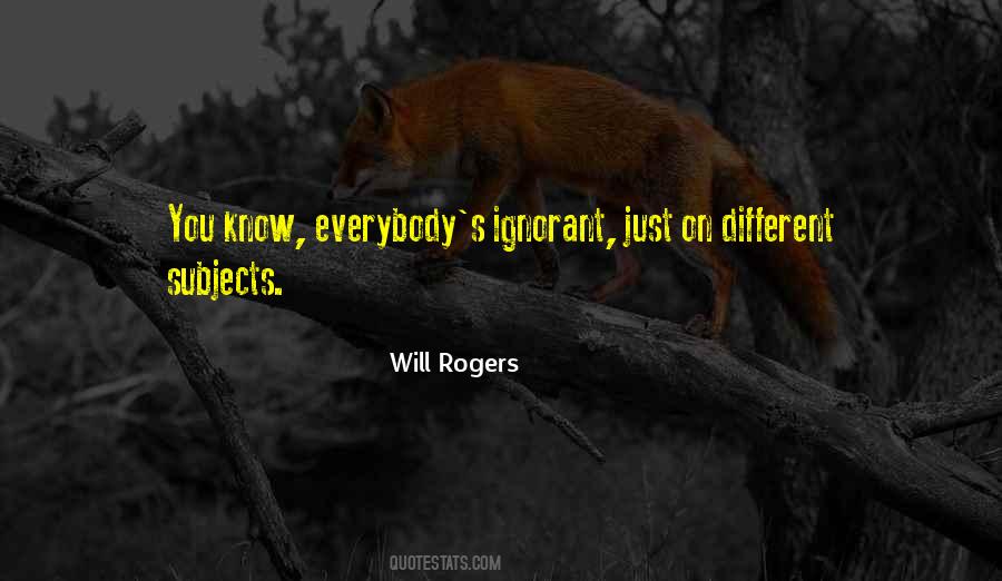 Quotes About Different Subjects #1054685