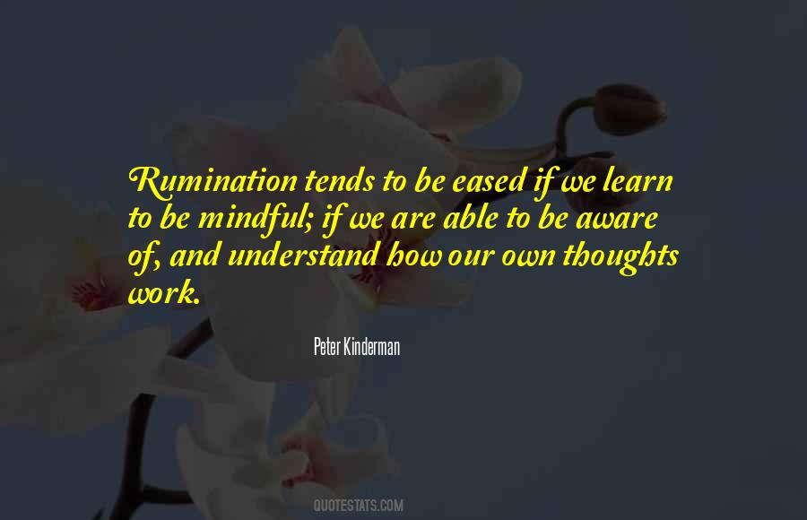 Quotes About Rumination #151240