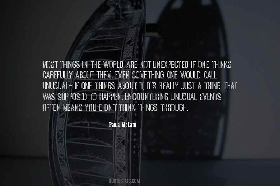 Quotes About The Unexpected Events #1756712