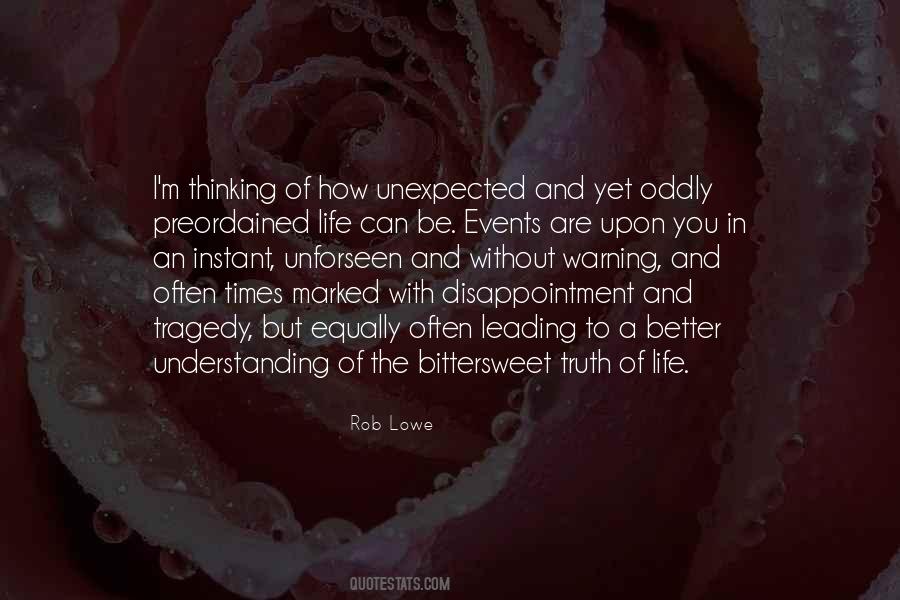 Quotes About The Unexpected Events #443646
