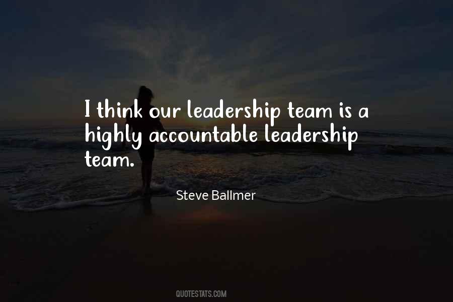 A Leadership Team Quotes #64756
