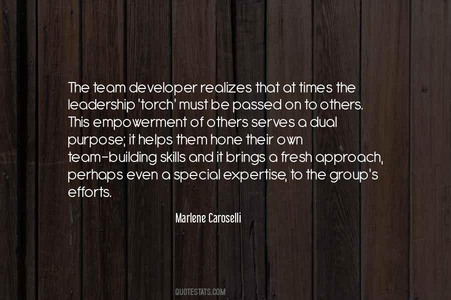 A Leadership Team Quotes #884086