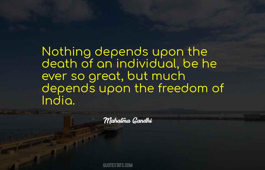 Quotes About Death By Gandhi #887766