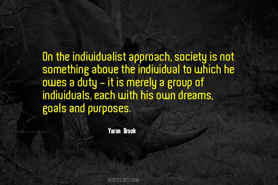 Individual Goals Quotes #1479155