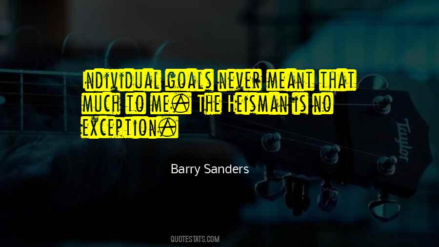 Individual Goals Quotes #1797127