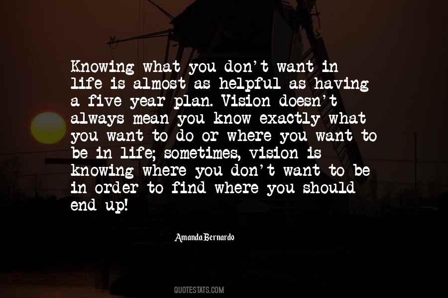 Quotes About Knowing What You Want To Do #865791