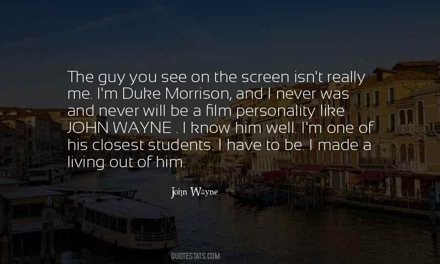 Duke John Wayne Quotes #790197