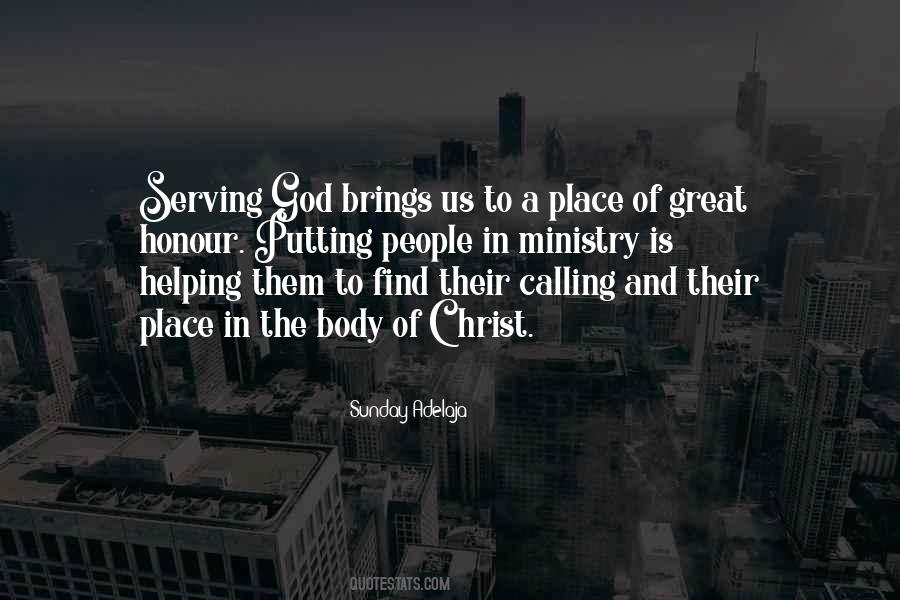 Quotes About Serving Christ #1818856