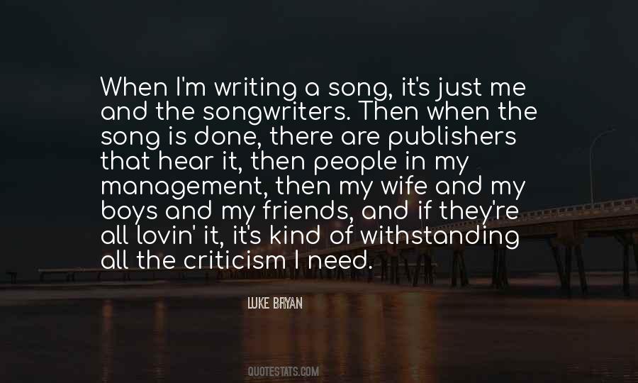 Quotes About Songwriters #170644