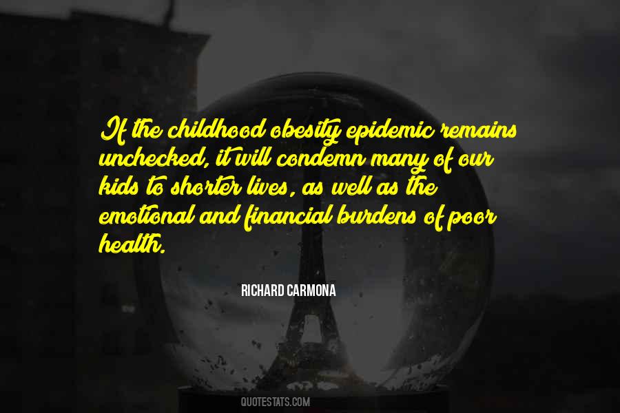 Quotes About Childhood Obesity #1161469