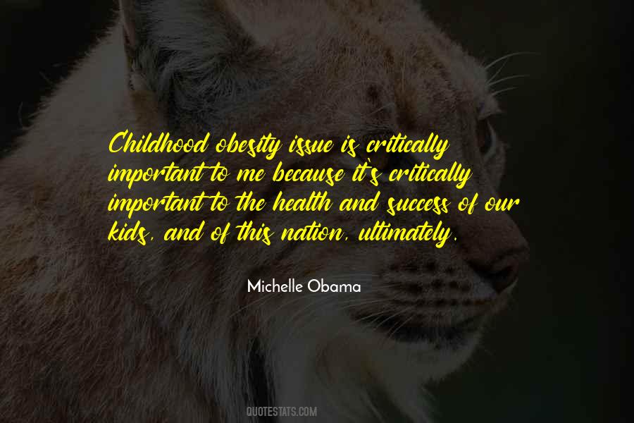 Quotes About Childhood Obesity #1319855