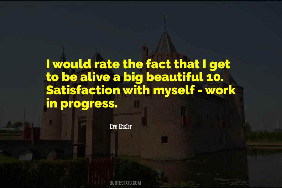 Quotes About Satisfaction In Work #229267