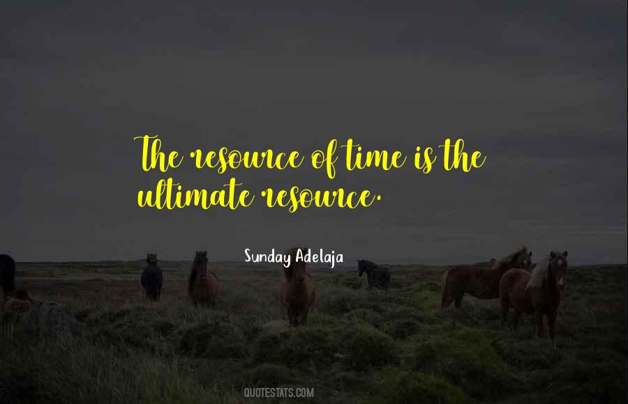 Time Resources Quotes #480052