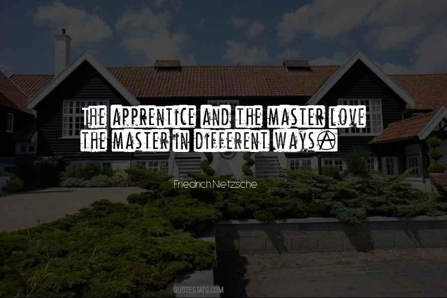 Quotes About Apprentice #97828