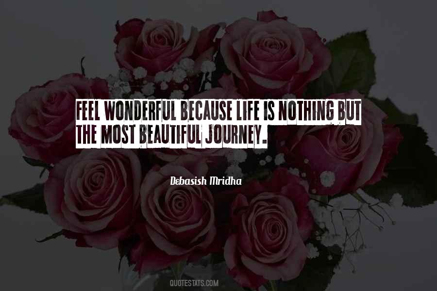 Quotes About Wonderful Journey #1397054