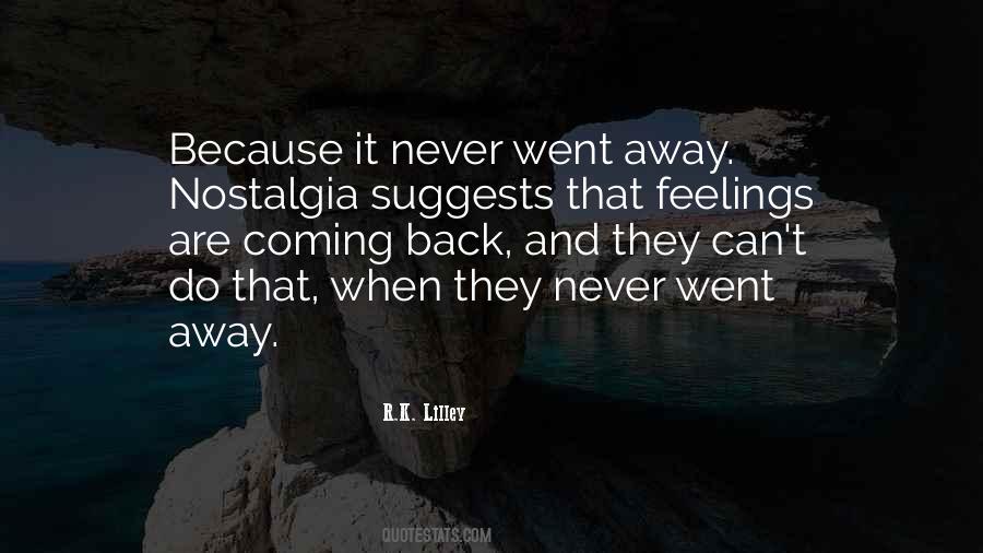 Quotes About Feelings That Never Go Away #1333573