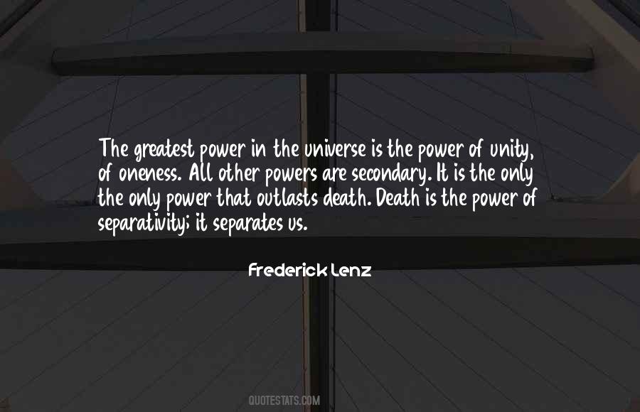 Power Of Unity Quotes #1393418