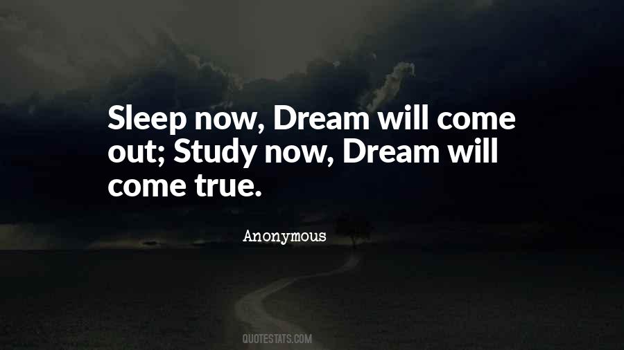 Quotes About Sleep And Study #1687675