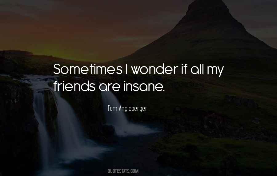 Quotes About Sometimes I Wonder #412945