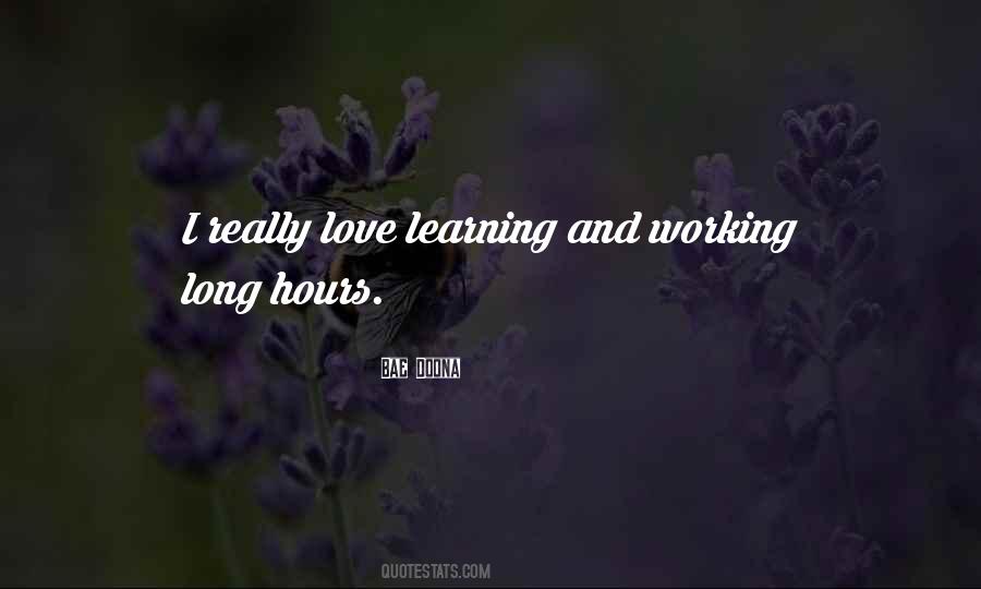 Quotes About Working Long Hours #79231