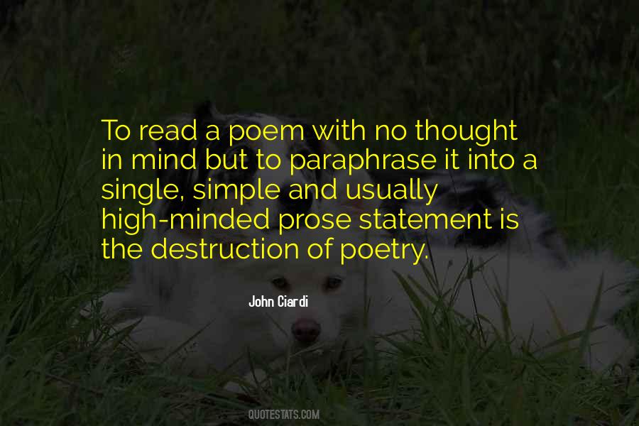 Prose Poetry Quotes #56966