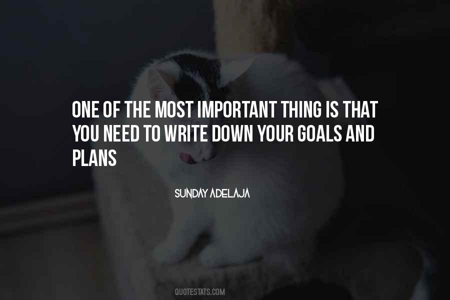 Quotes About Writing Down Goals #231825