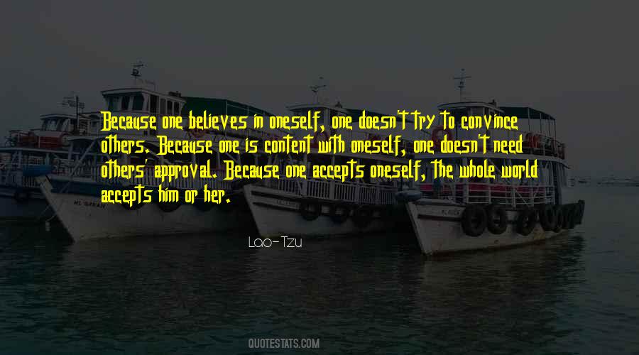 Quotes About Self Approval #130863