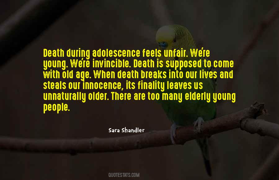 Quotes About Death Too Young #1114644