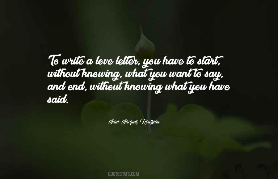 Quotes About Love Letter #217318