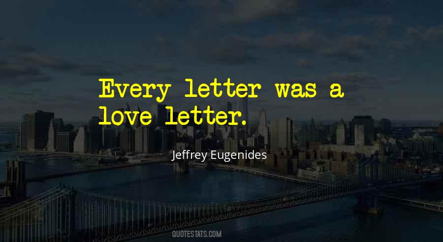 Quotes About Love Letter #238775