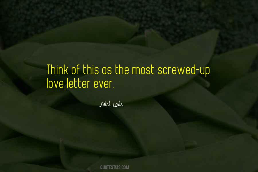 Quotes About Love Letter #754199